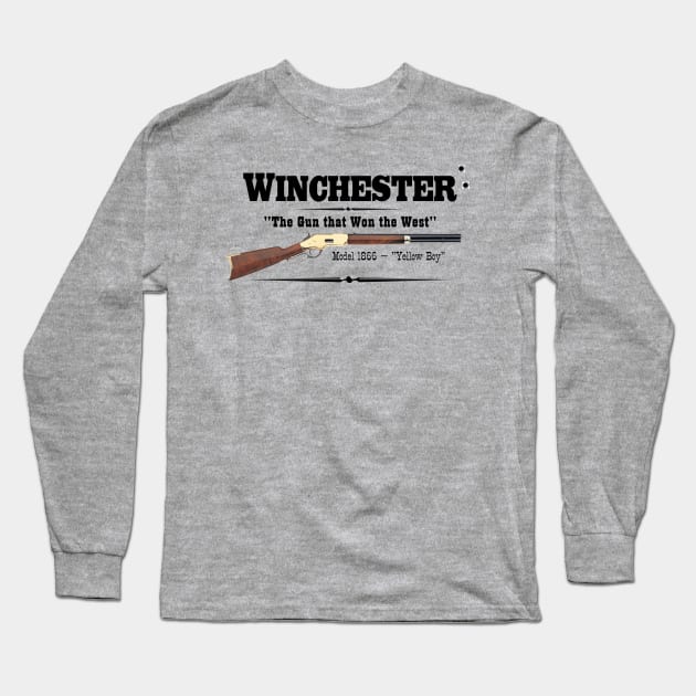 Winchester 1866 Long Sleeve T-Shirt by hauntedjack